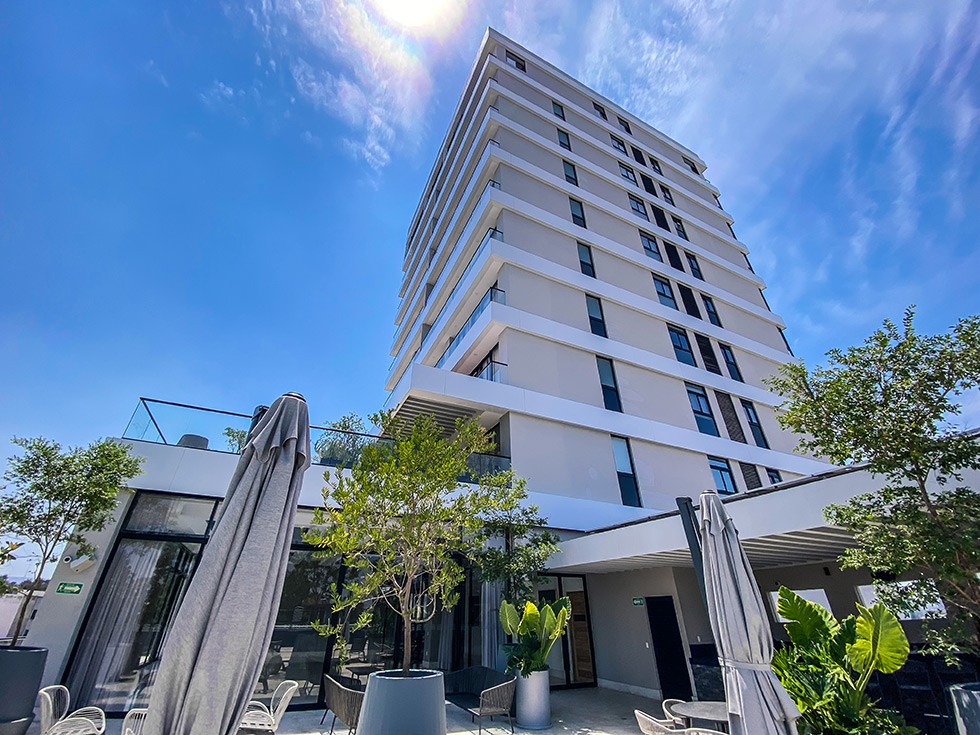 Vista de Berilio Square tomada desde la terraza