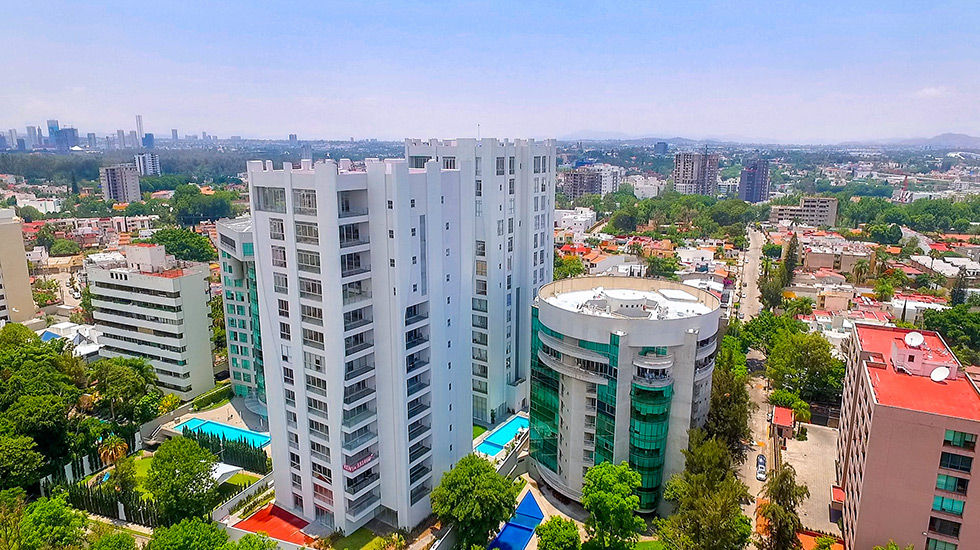 Panorámica de Torre Murano y la zona de Providencia