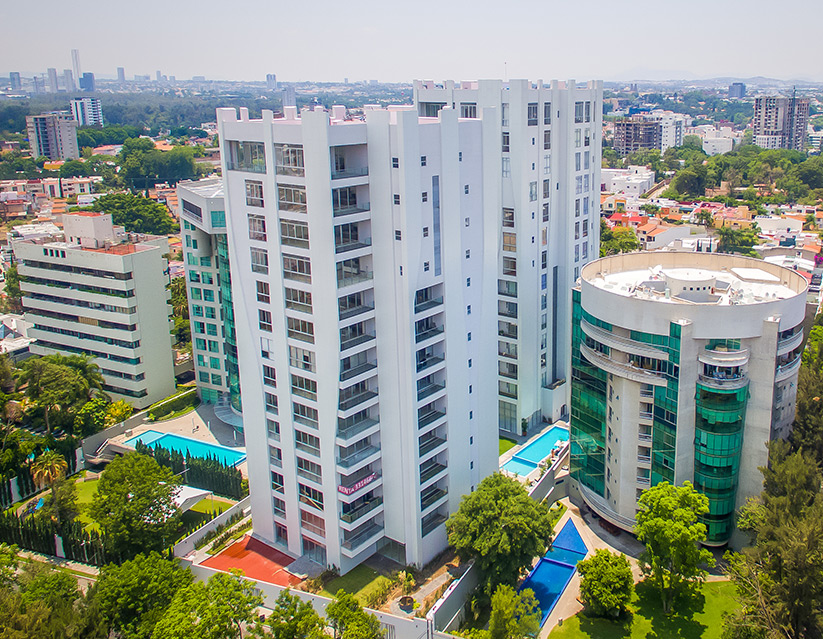 Panorámica Torres Mallorca en Guadalajara, Jalisco.