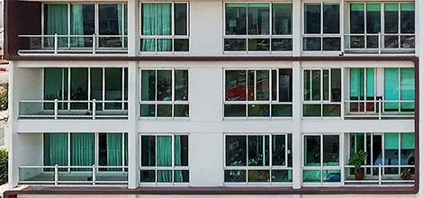 Detalle arquitectónico del Penthouse de Torre D'Bari Lofts