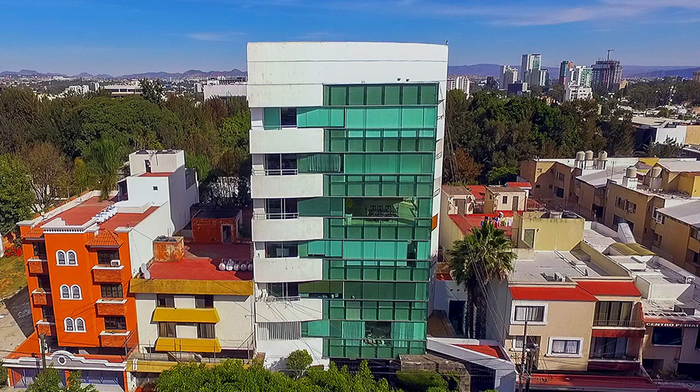 Torre Nautilius vista de frente